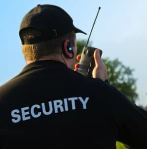 GreenHawk Facility Management security personnel on duty